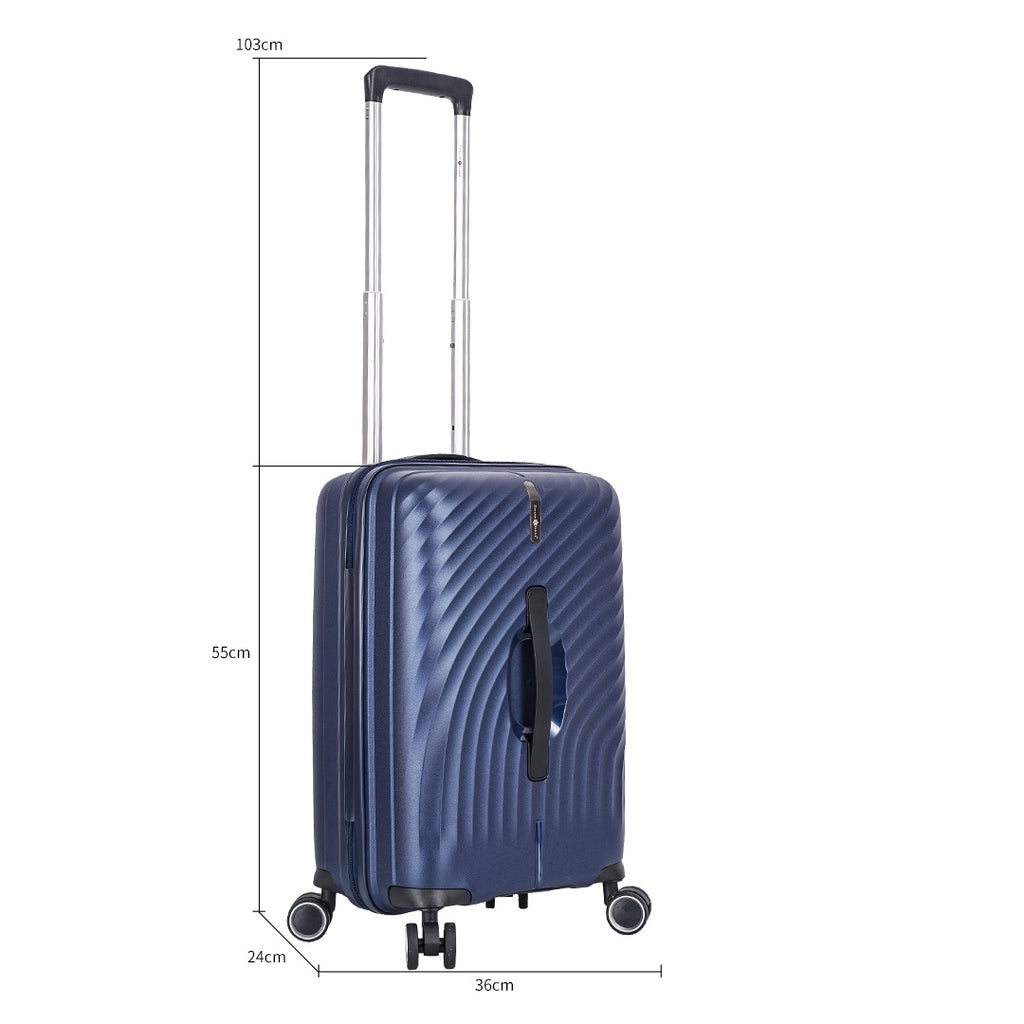 Valise cabine rigide 55 cm en polypropylène Florence snowball