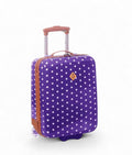 Valise cabine à pois pour fille Violet