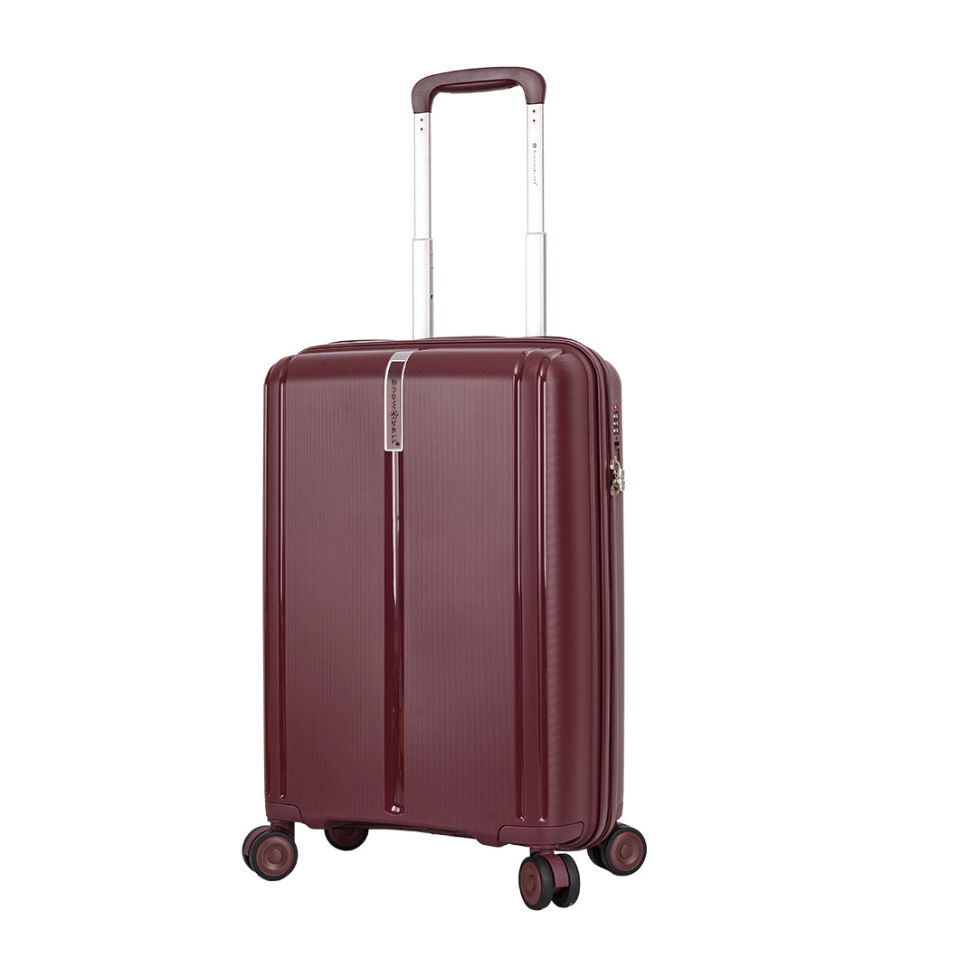 Valise cabine 55cm anti-effraction SécuriSpinner bordeau