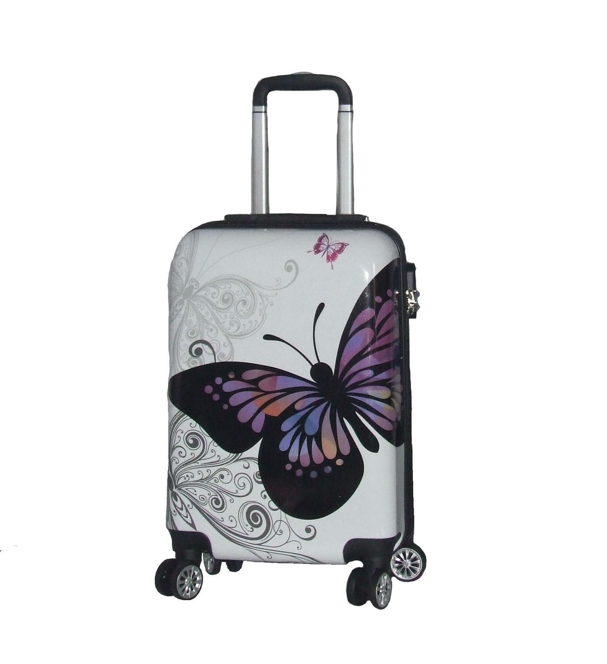 Valise cabine 4 roues 55 cm Papillon