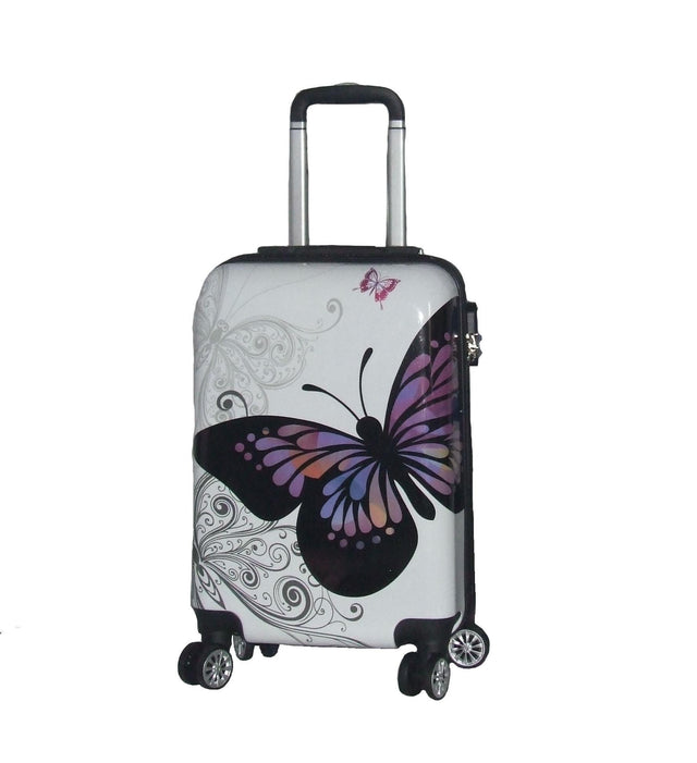 Valise cabine 4 roues 55 cm Papillon