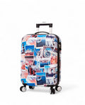 Valise cabine rigide 55 cm « Cartes postales du monde »