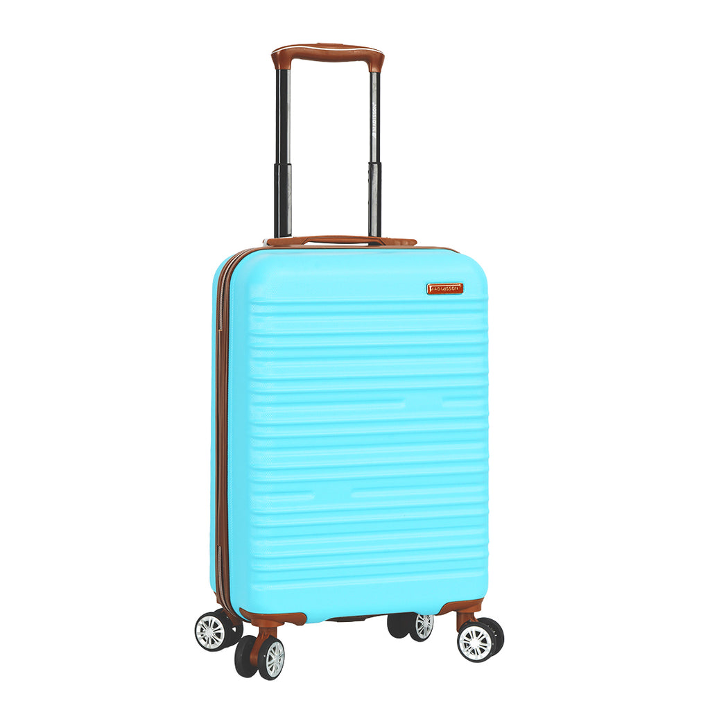 valise rigide 55 cm bleu pas cher madisson 33803A