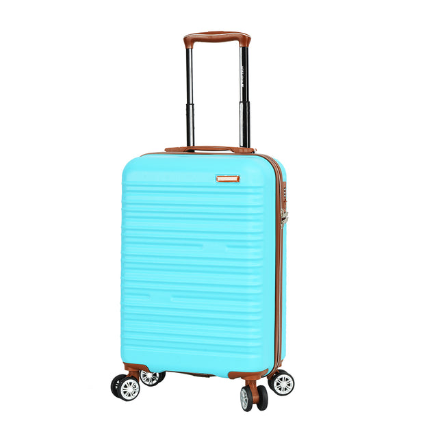 valise rigide 55 cm bleu pas cher madisson 33803