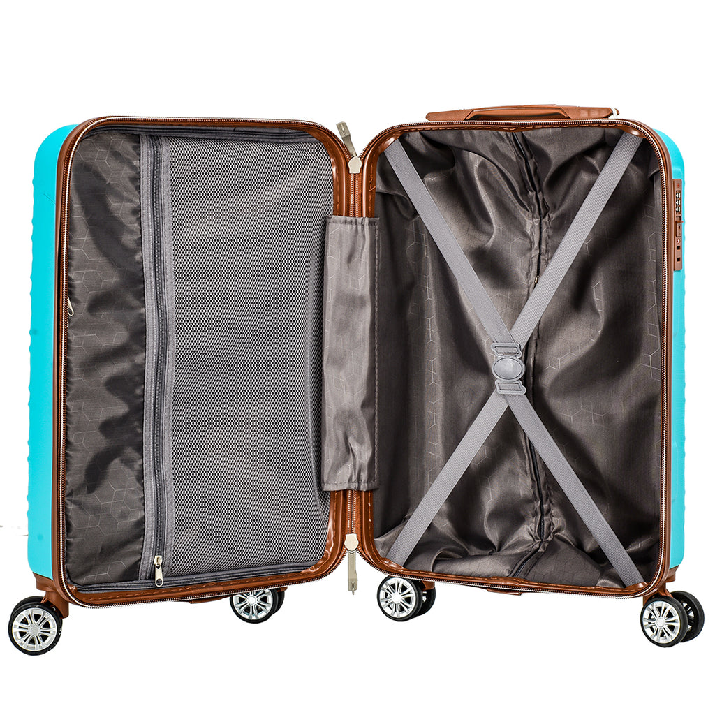 valise rigide 55 cm bleu pas cher madisson 33803T