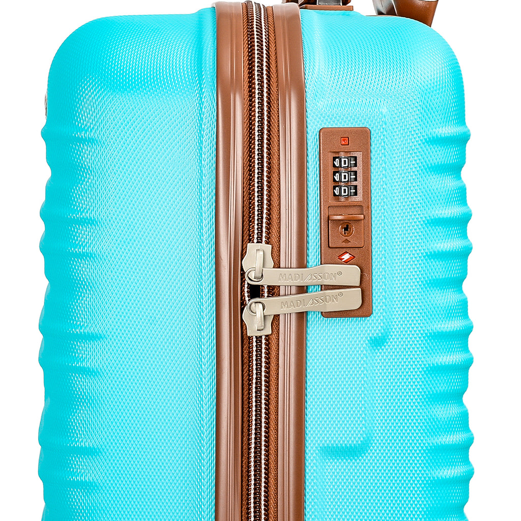 valise rigide 55 cm bleu pas cher madisson 33803Y