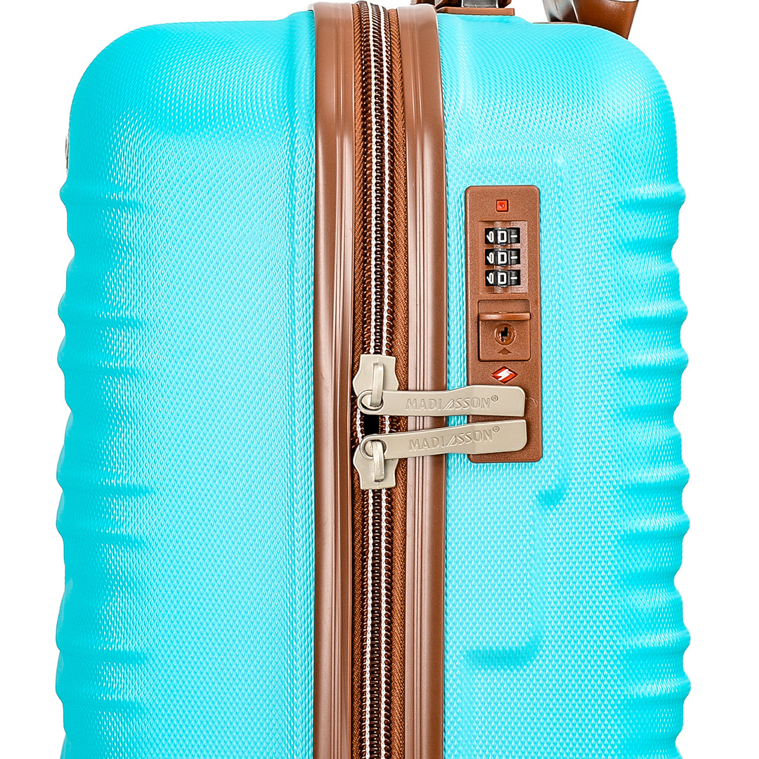 valise rigide 55 cm bleu pas cher madisson 33803Y