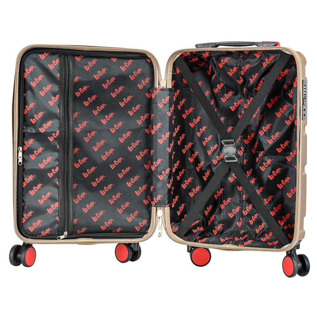 valise cabine rigide Lee Cooper taupe 31103 tsa k