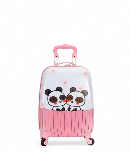 Valise enfant cabine rose Panda