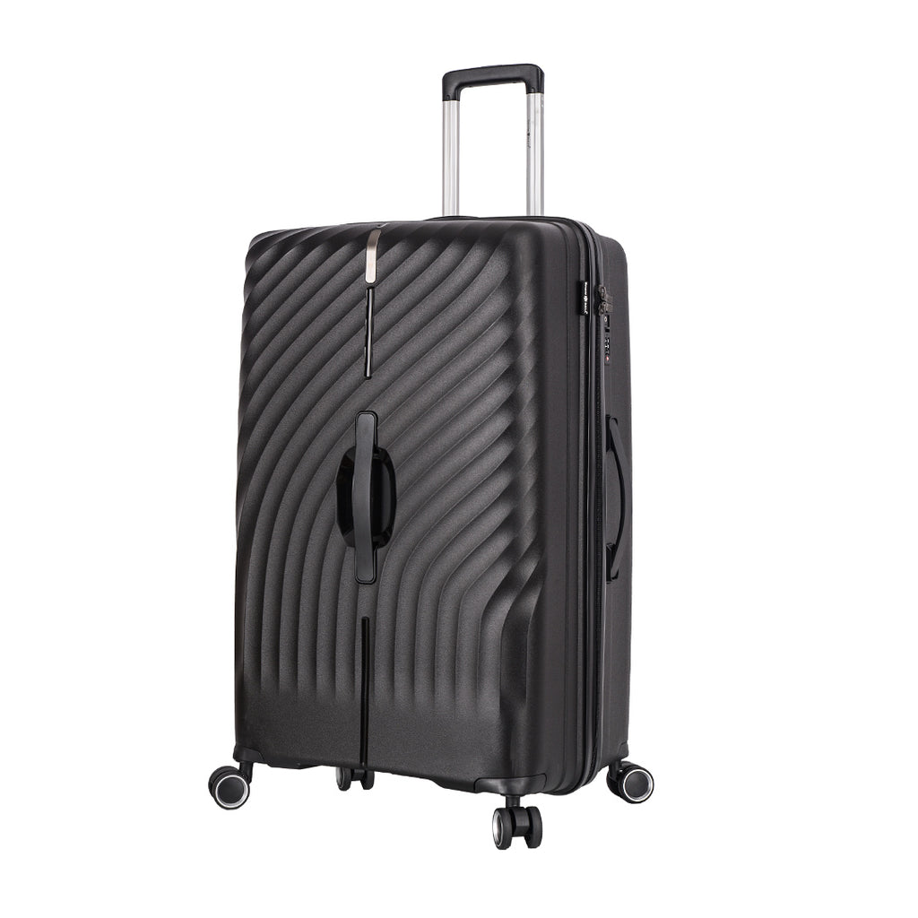 valise rigide 79 cm en polypropylène noir